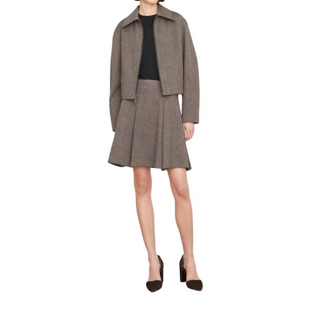 NWOT VINCE zip front jacket in river bed